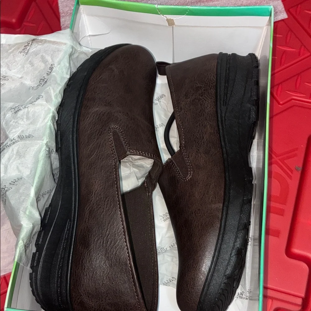 easy street Dark Brown Slip-On Loafers - Picture 9 of 10